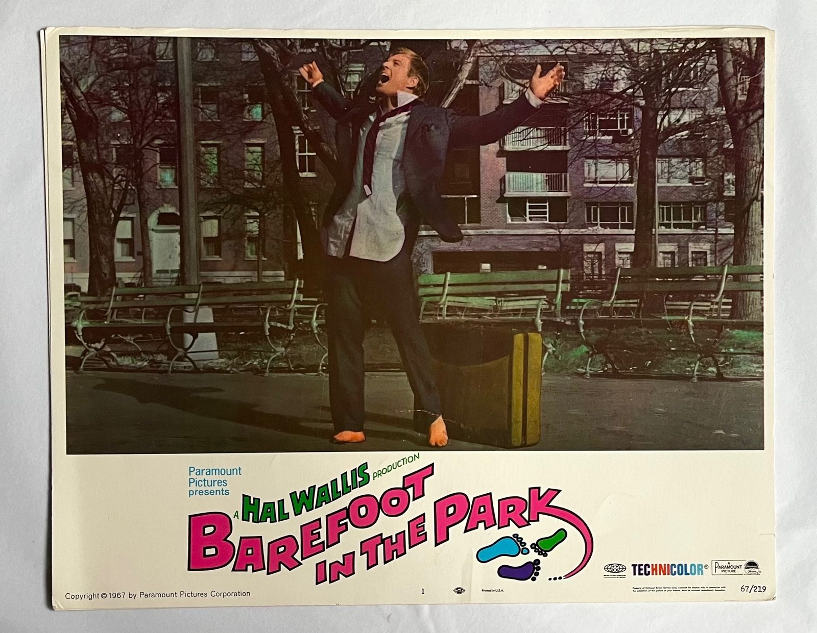 Barefoot In The Park   Original 1967 Lobby Card #1 photo furniture