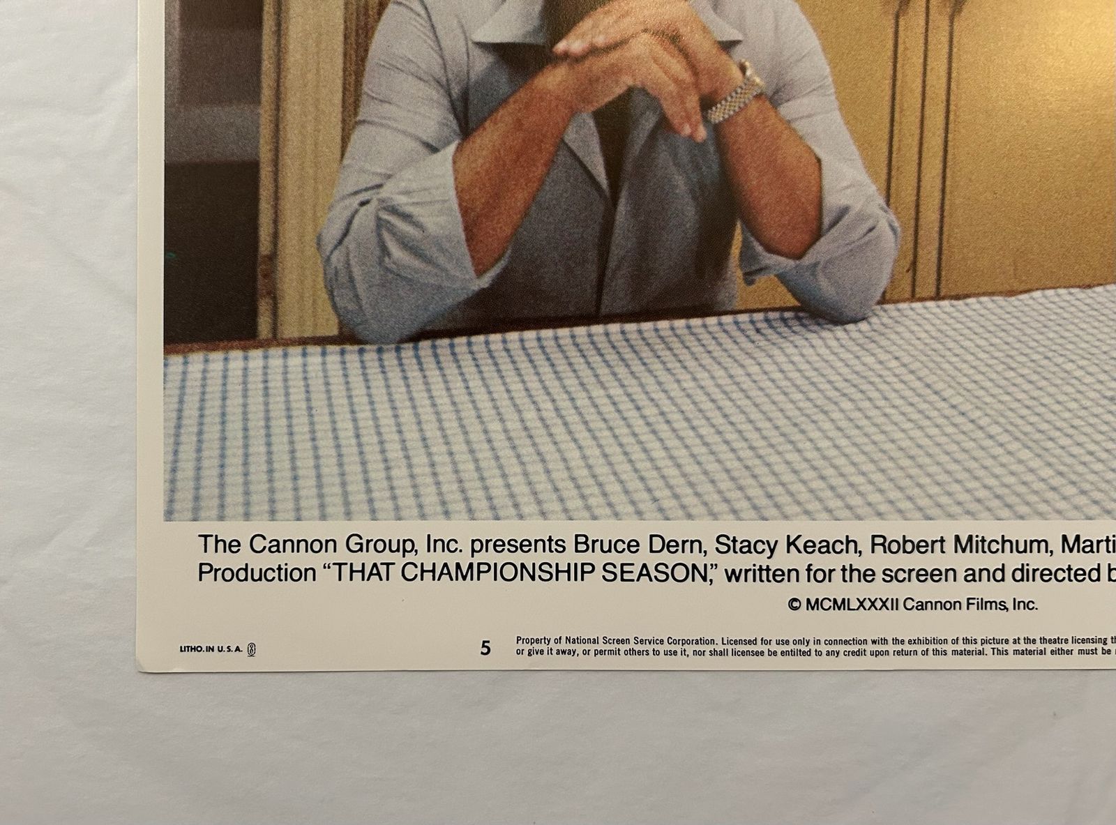 That Championship Season   Original 1982 Lobby Card #5 photo for sale