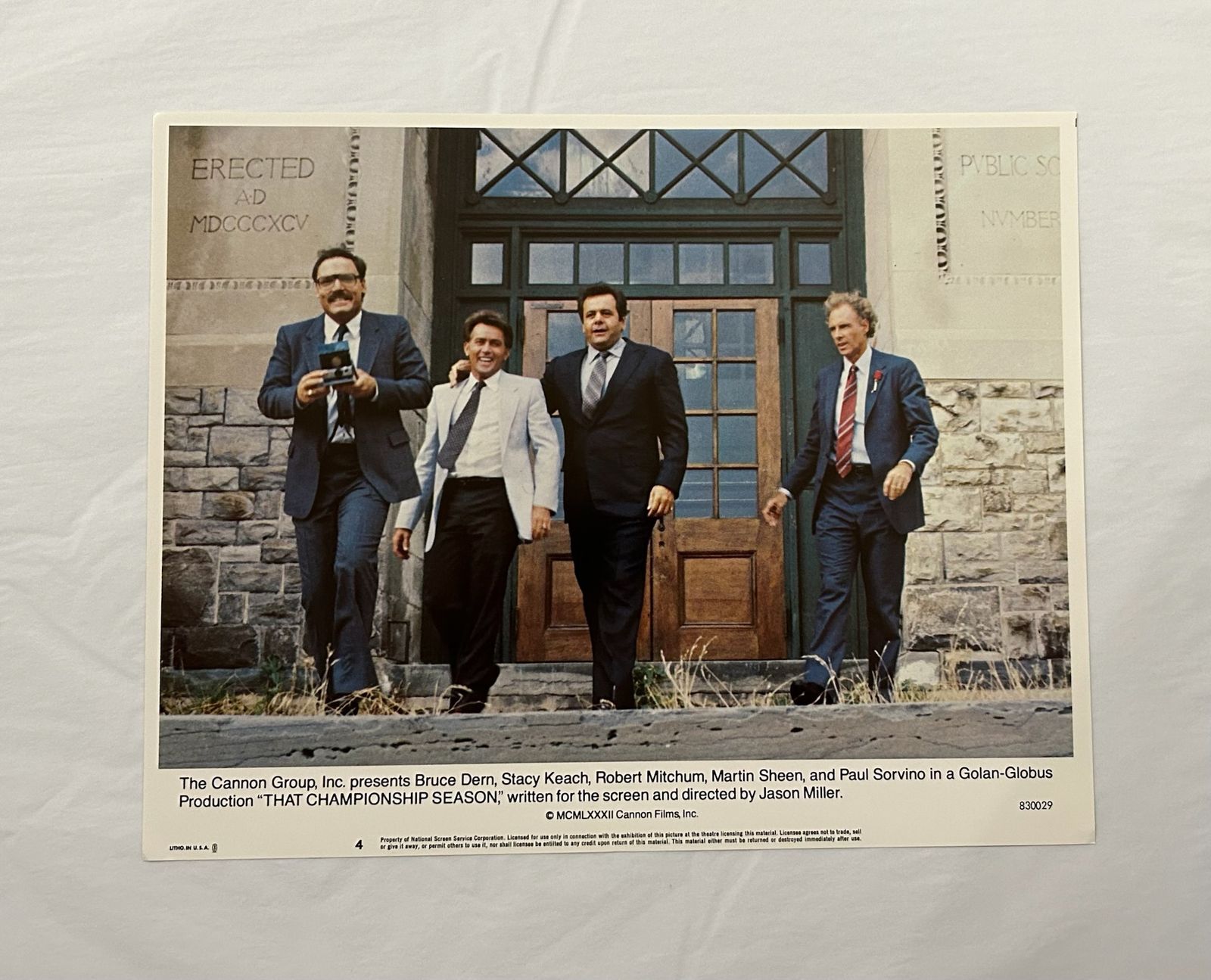 That Championship Season   Original 1982 Lobby Card #4 photo furniture
