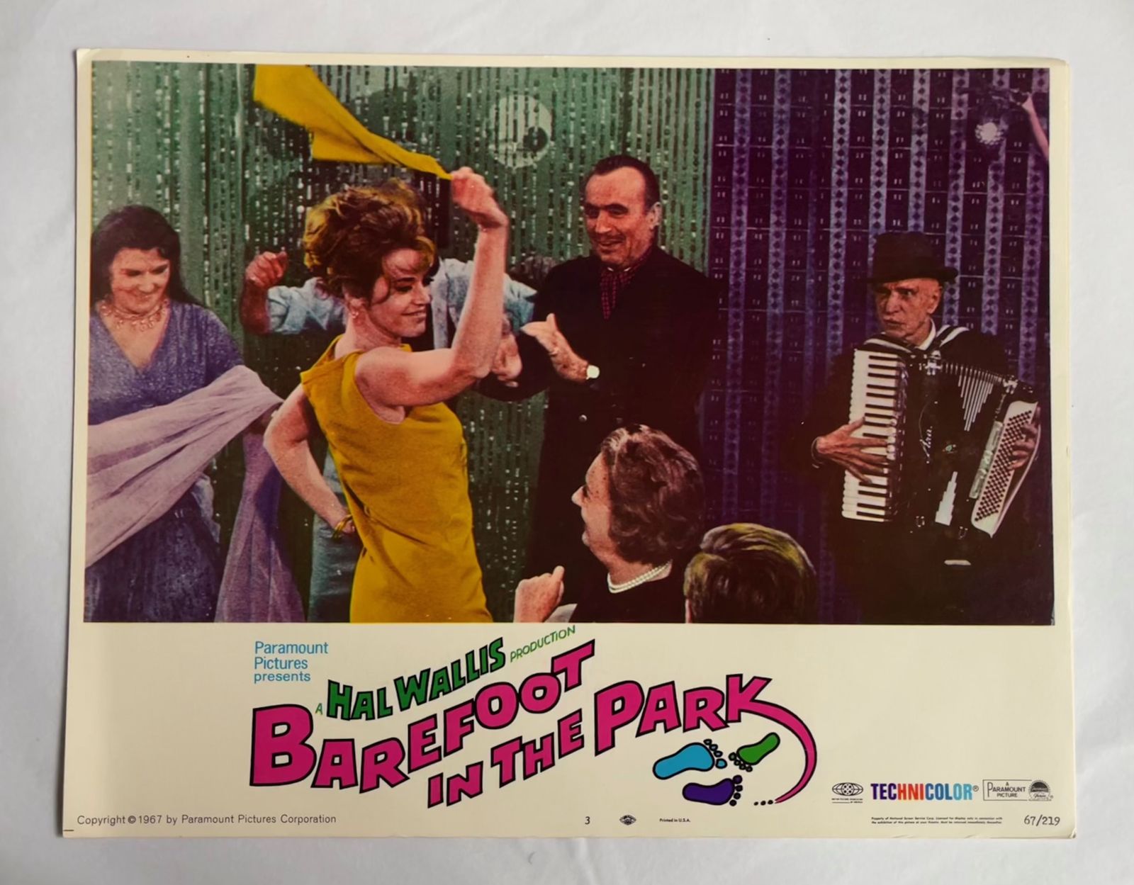 Barefoot In The Park   Original 1967 Lobby Card #3 photo furniture