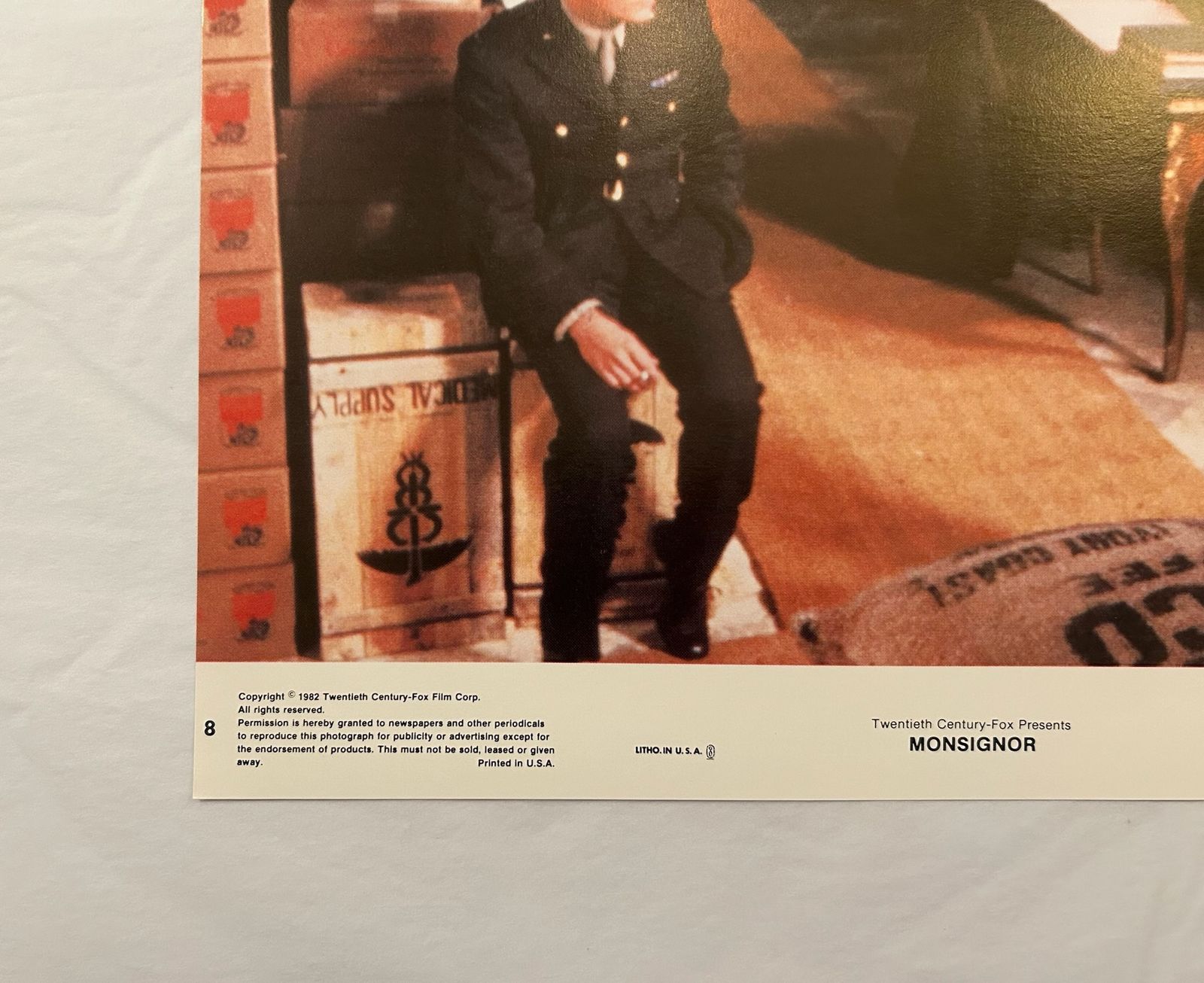 Monsignor   Original 1982 Lobby Card #8 photo for sale