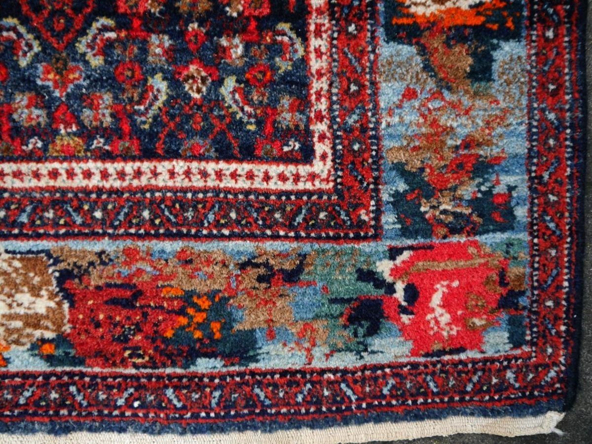 Senneh Vintage Gol Farang Carpet 6.6 X 4.6 Ft photo 1850.0