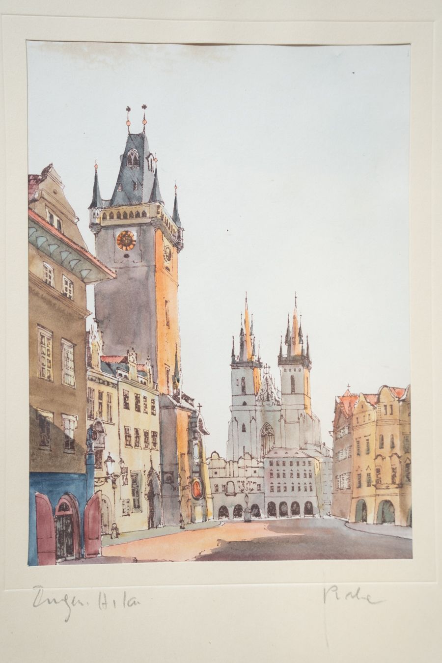 photo furniture Picture Prague, Old Town Square, Gold Leaf. 1970 1980