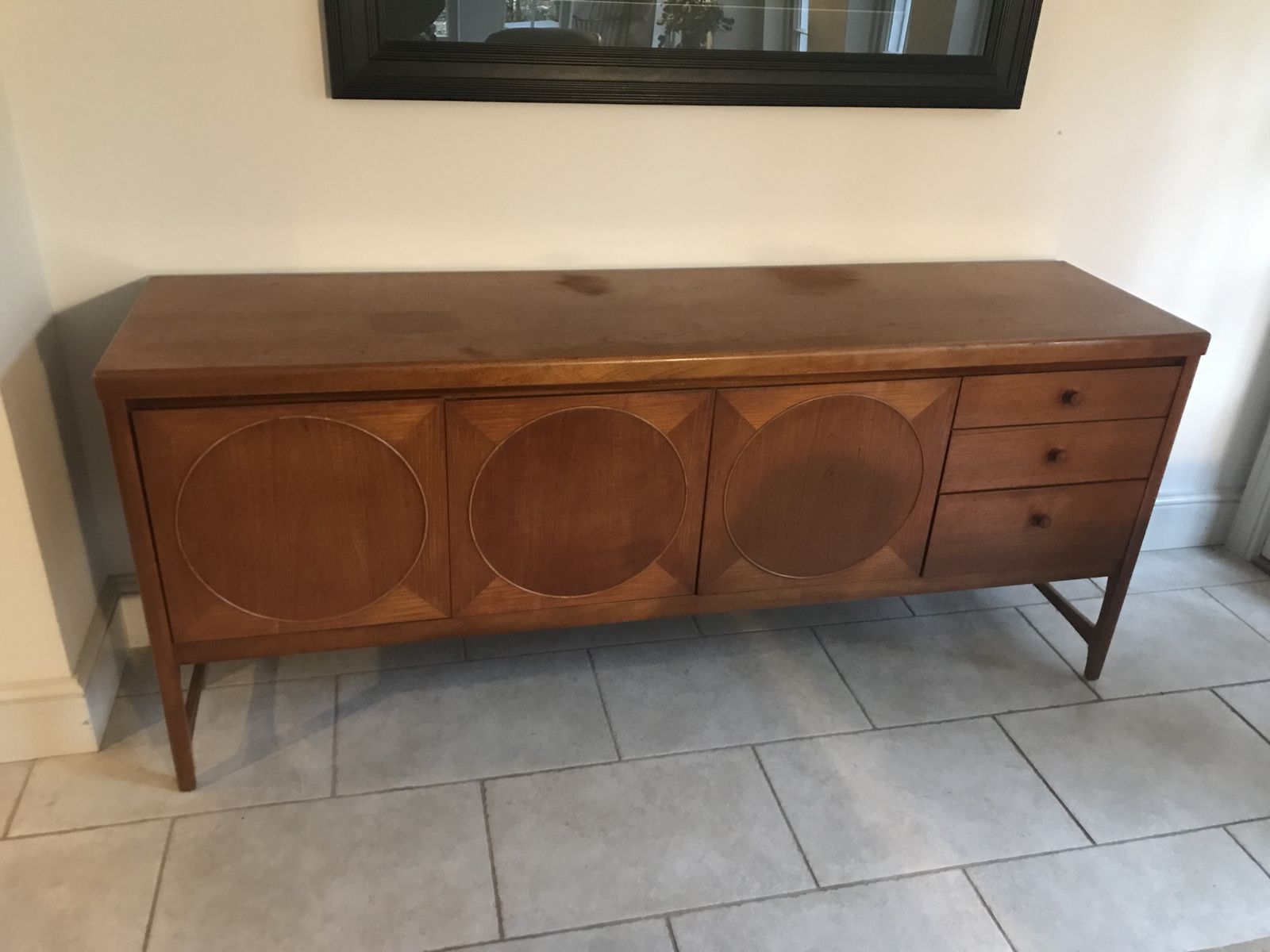 Nathan Circles Mid Century Sideboard photo for sale