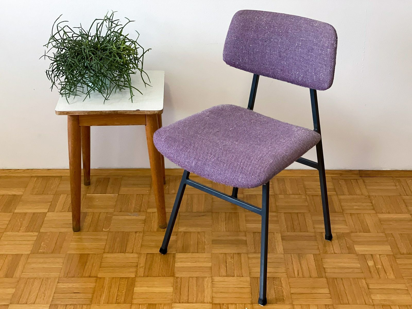 Vintage Purple Dinning Or Office Chair By Stol Kamnik / Vintage Desk Chair / Yugoslavia / Mid Century Kitchen Chair / Mcm Chair