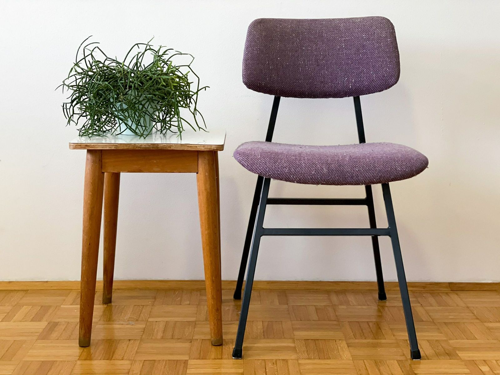 Vintage Purple Dinning Or Office Chair By Stol Kamnik / Vintage Desk Chair / Yugoslavia / Mid Century Kitchen Chair / Mcm Chair photo furniture