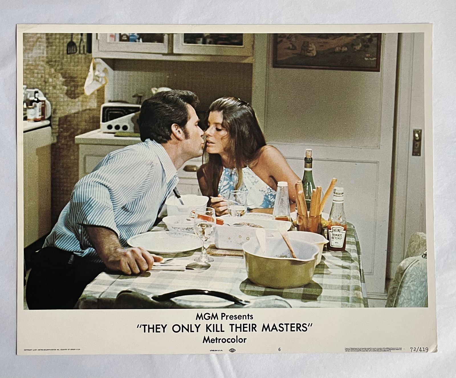They Only Kill Their Masters   Original 1972 Lobby Card #6 photo Art