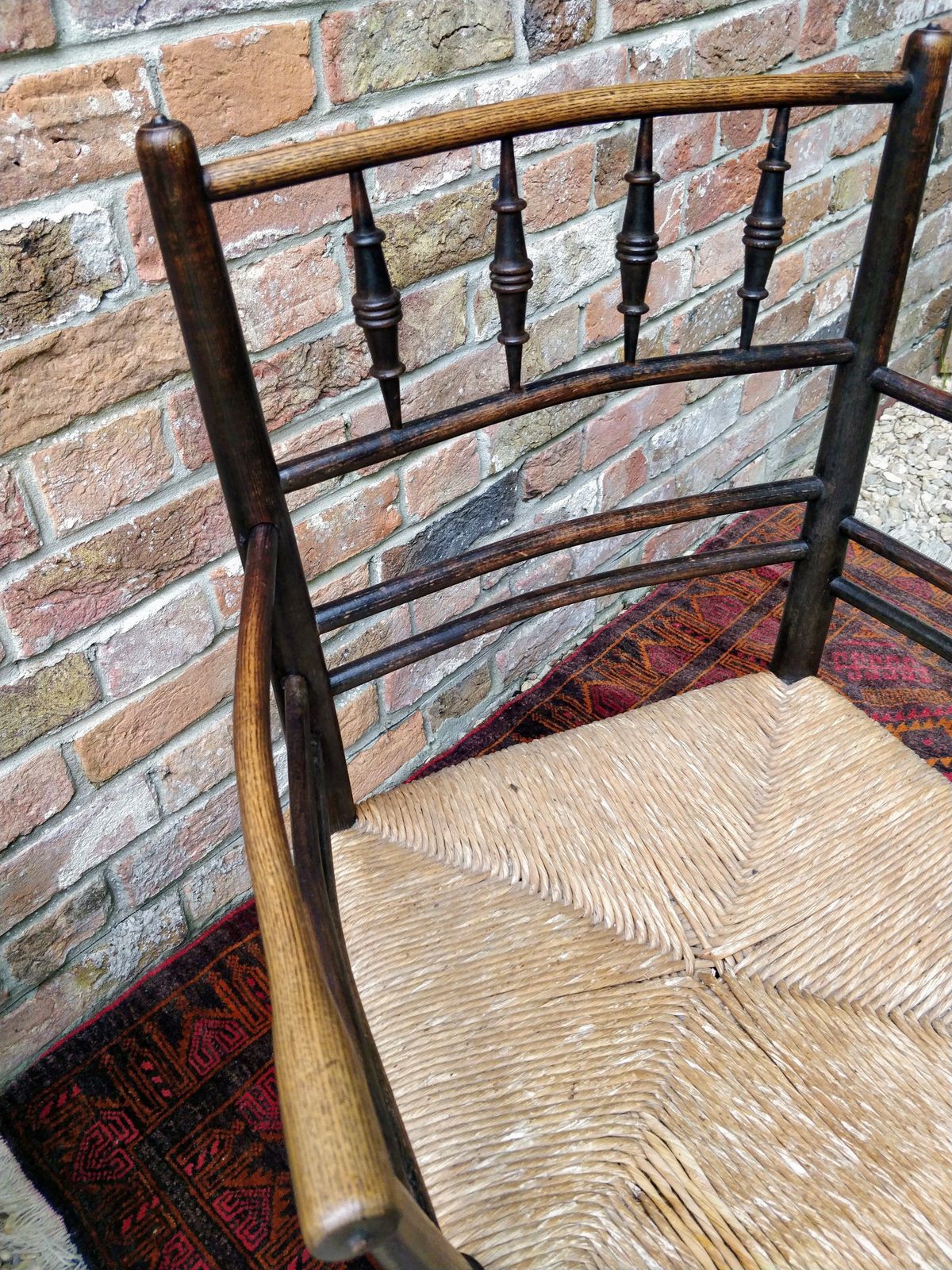 William Morris Arts & Crafts Sussex Armchair photo vintage