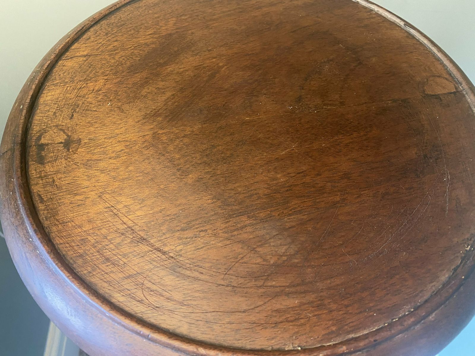 Antique Edwardian Two Tier Oak Plant Stand photo Home Decor