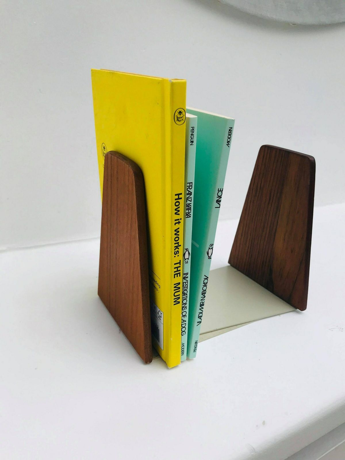 Teak Bookends Danish Design Mid Century Modern Kai Kristiansen By Desk Decor Denmark Home Mcm Bookshelves Decor Gift For Hostess 60s Decor photo vintage