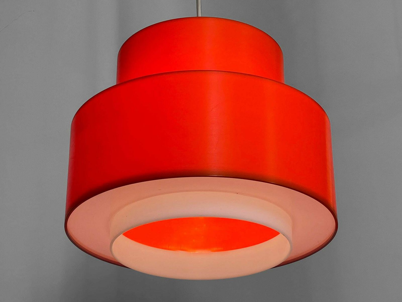 Pendant Light "Cylindus" By Uno And östen Kristiansson For Luxus. Sweden 1970s photo Lighting