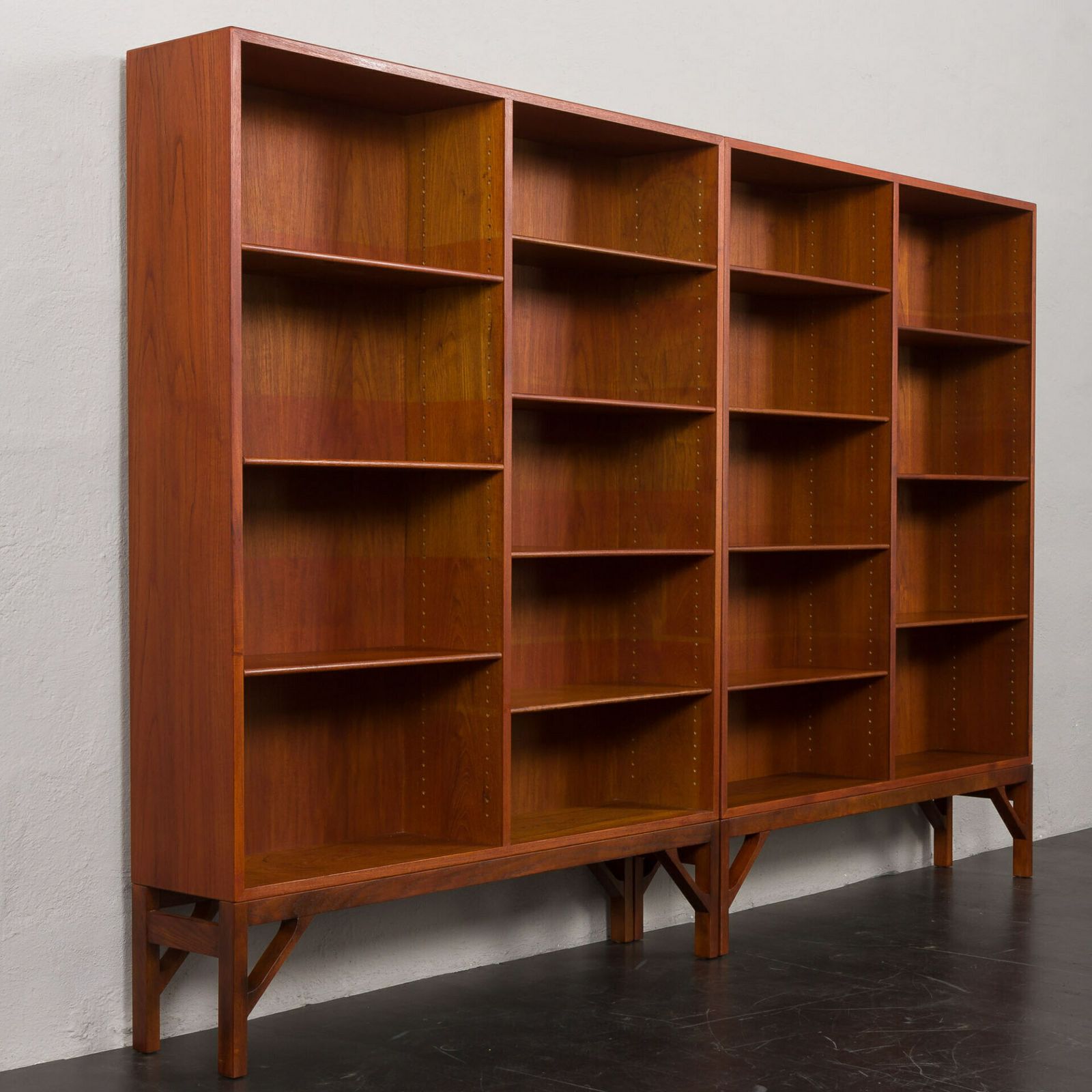 photo furniture Borge Mogensen China Series Modular Two Units Bookcase For C.M. Madsen, Denmark, 1960s