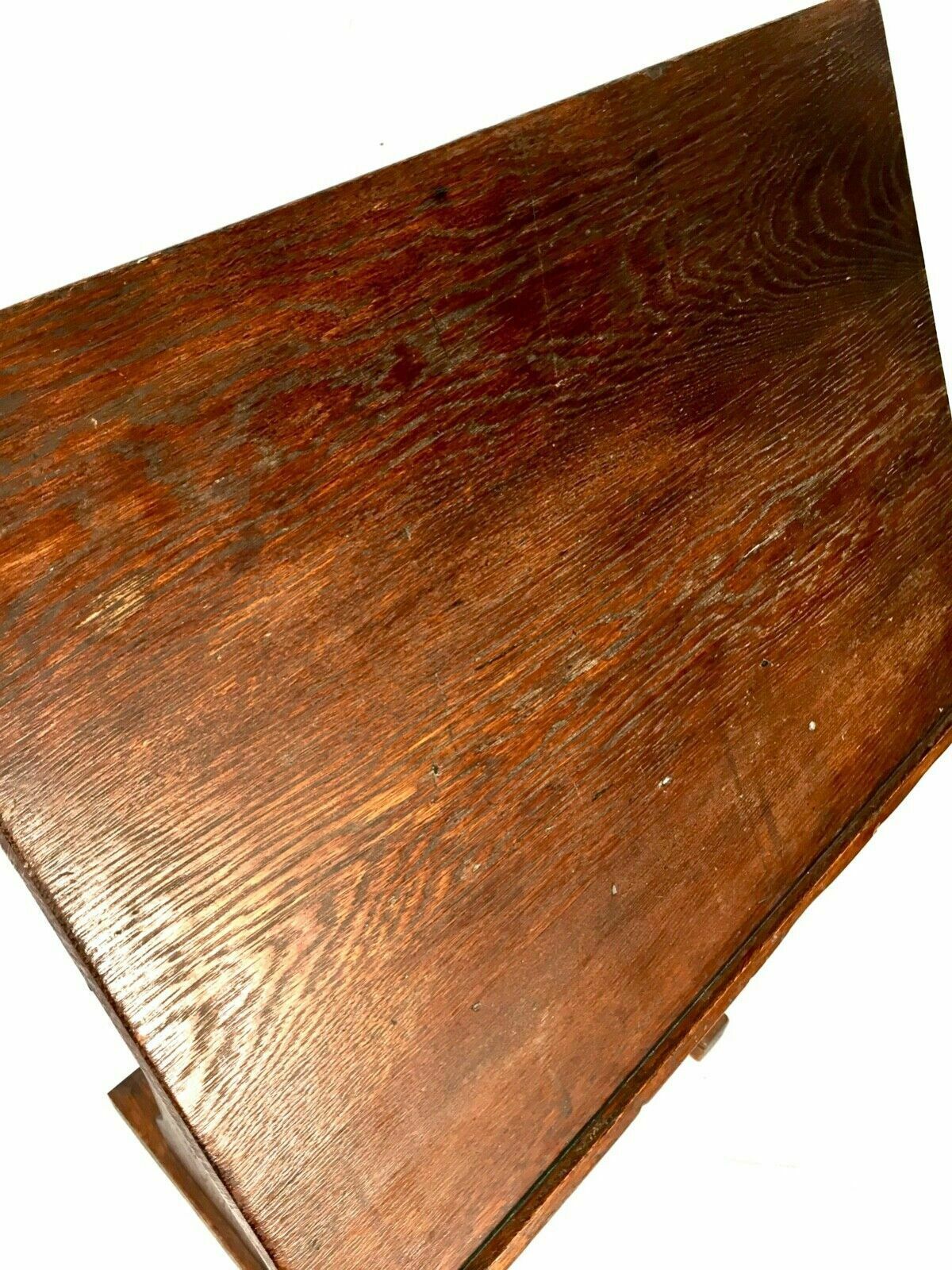 Antique Solid Oak Wooden Adjustable Lectern / Book Stand / Restaurant C.1920 photo Home Decor