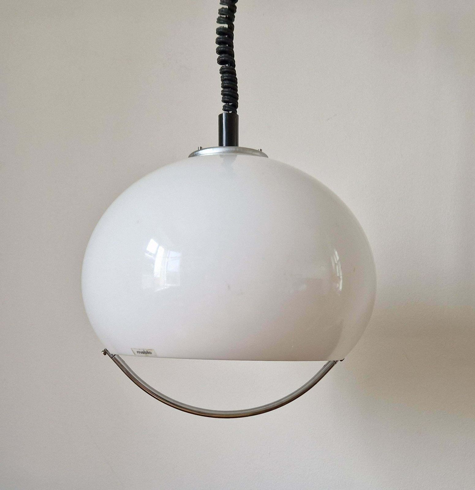 Lighting Set Of Two Midcentury Pendants Meblo, Harvey Guzzini, Space Age, Italy, 1970s photo