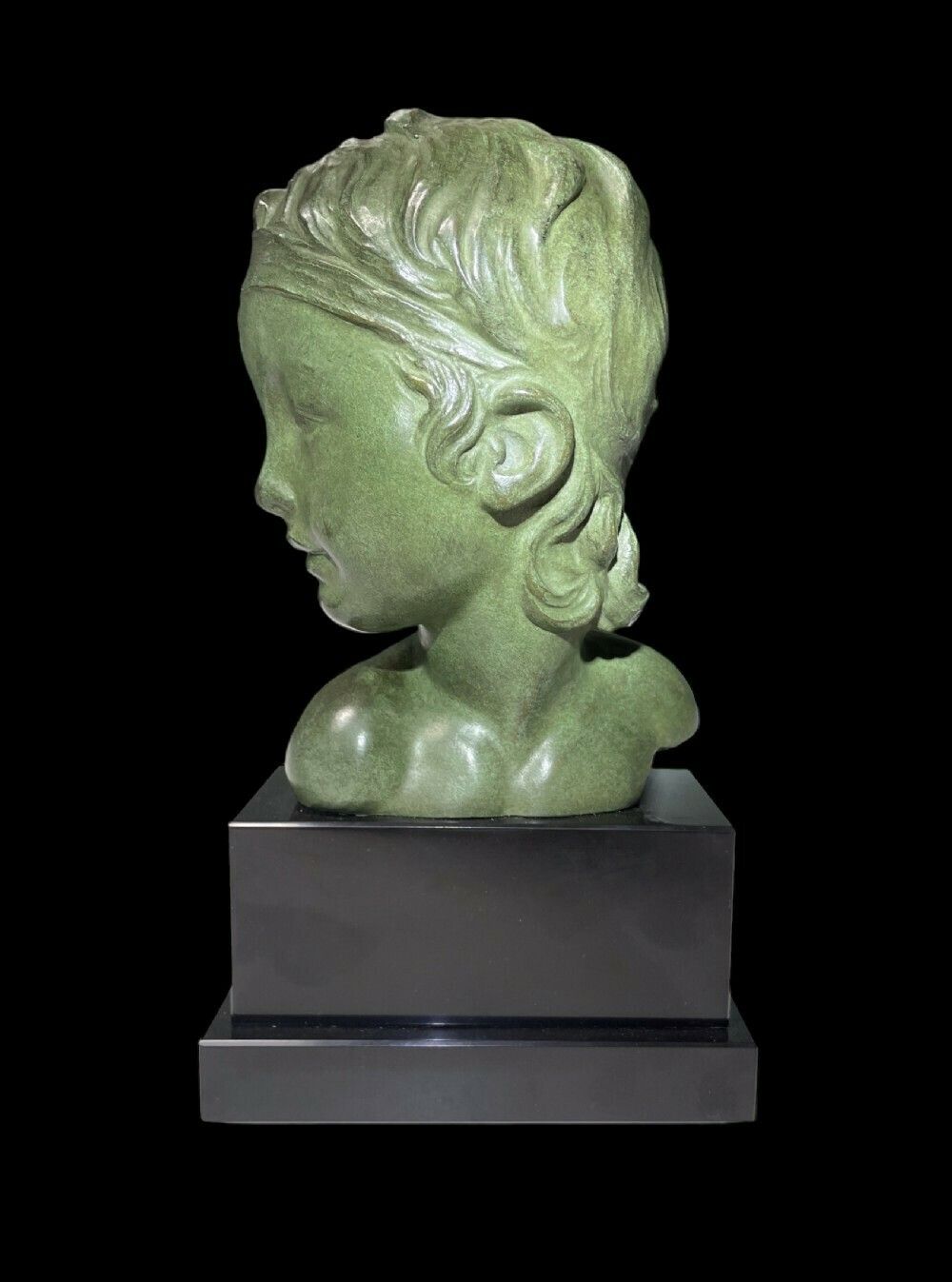 Art Deco Bronze By Alexandre Kéléty photo vintage