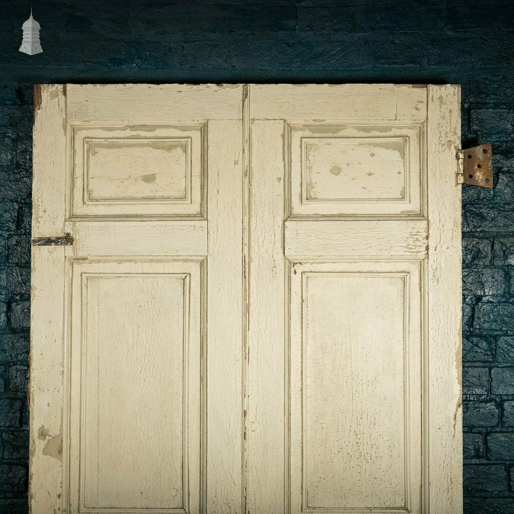 Pine Paneled Door, 6 Moulded Panel White Painted