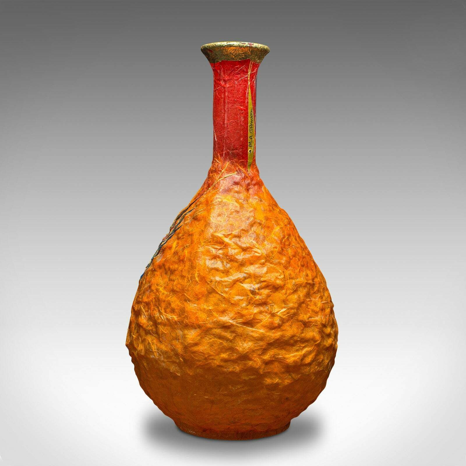 Contemporary Bulb Posy Vase, English, Art Glass, Decorative, Margaret Johnson photo 495.0