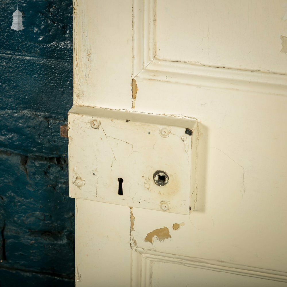 photo buy Pine Paneled Door, 6 Moulded Panel White Painted