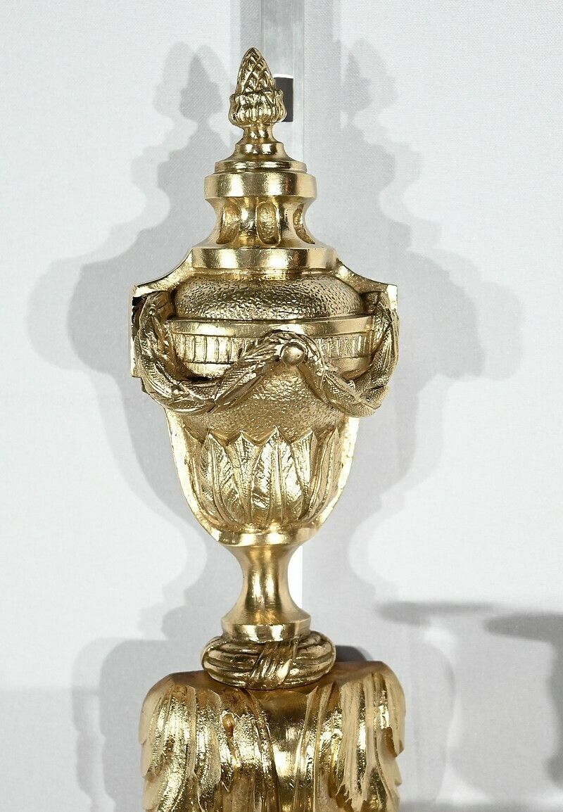 Pair Of Gilt Bronze Sconces, Louis XVI Style – Mid 19th Century photo Lighting