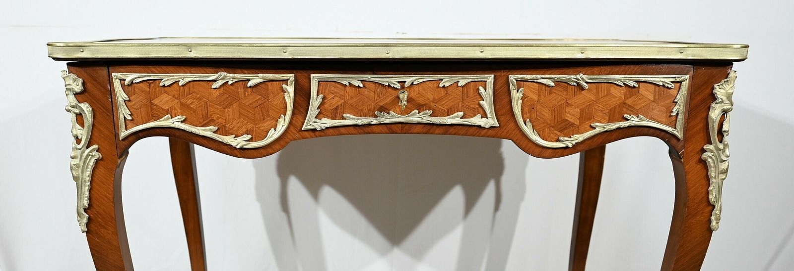 Rosewood And Marquetry Desk Table, Louis XV Style – Early 20th Century photo buy