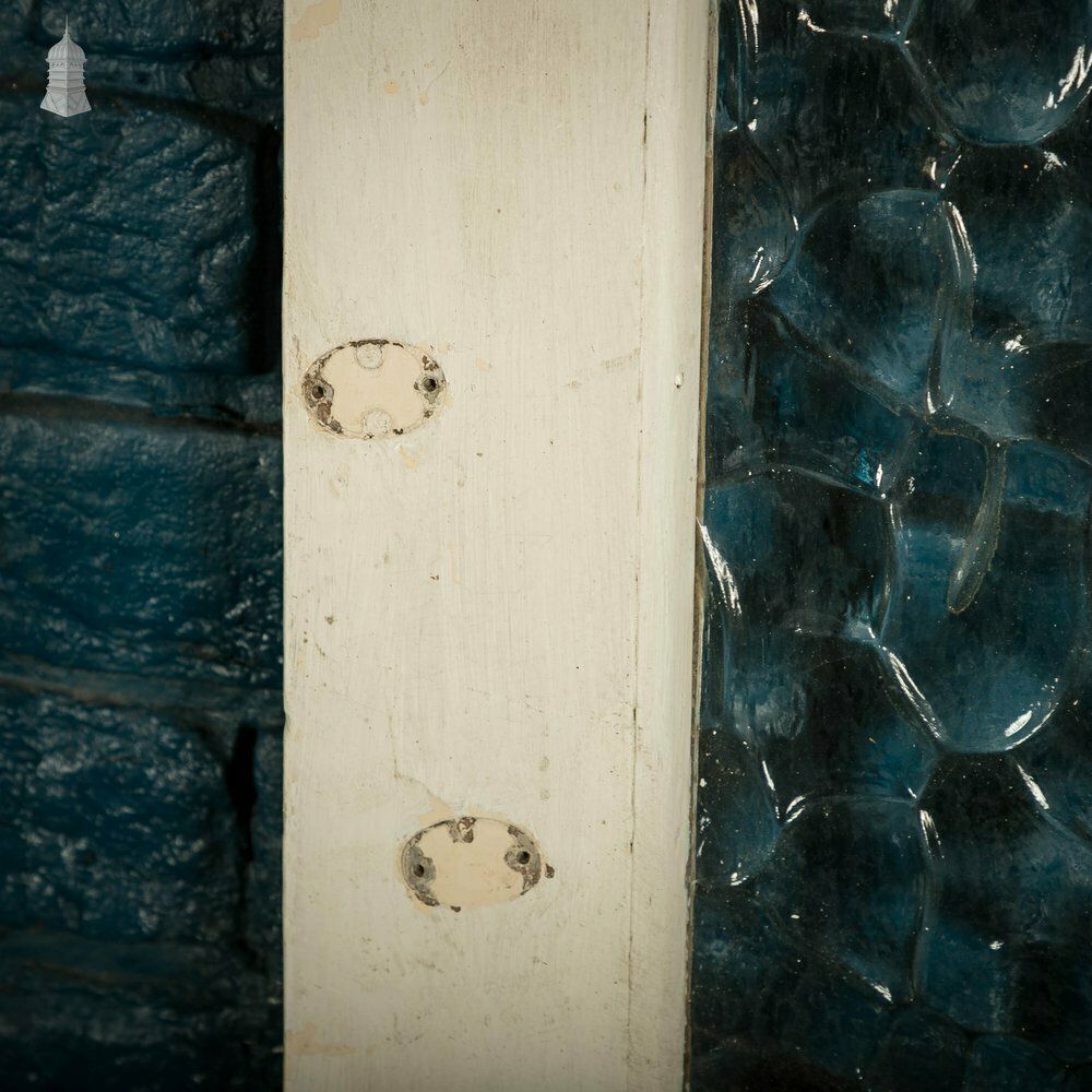 photo buy Half Glazed Door, 3 Moulded Panel White Painted Pine Textured Glass