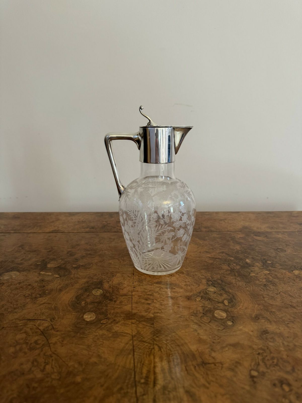 Wonderful Quality Antique Silver Plated Claret Jug photo vintage