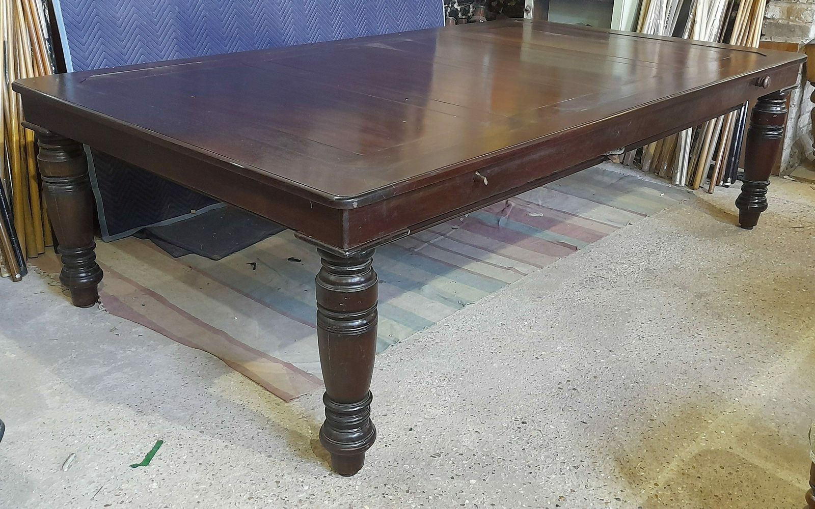 7ft Vintage Rollover Billiards Dining Table