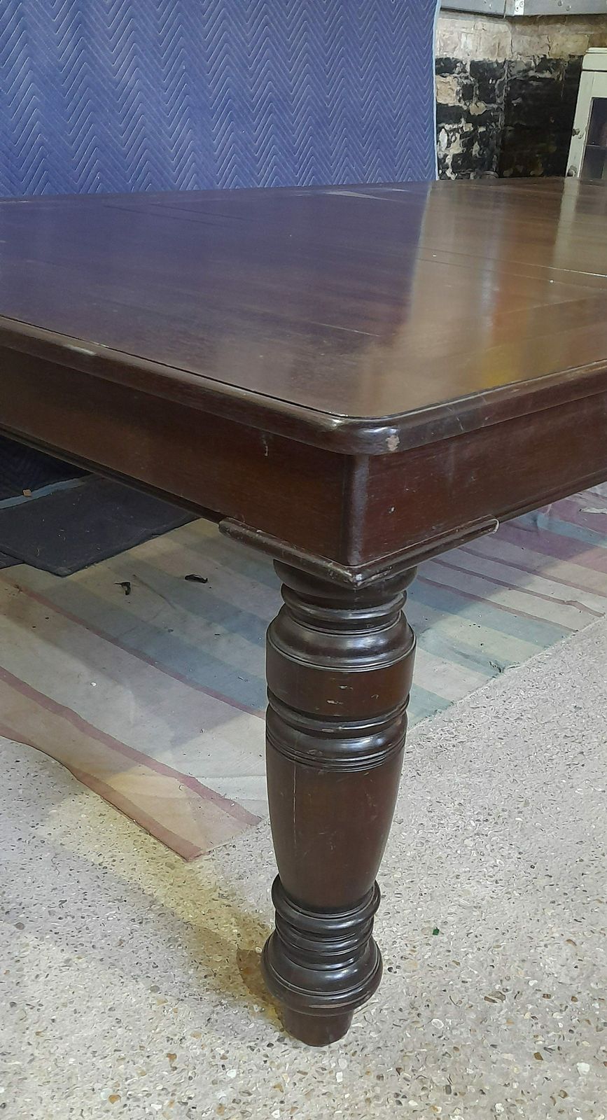 7ft Vintage Rollover Billiards Dining Table photo furniture