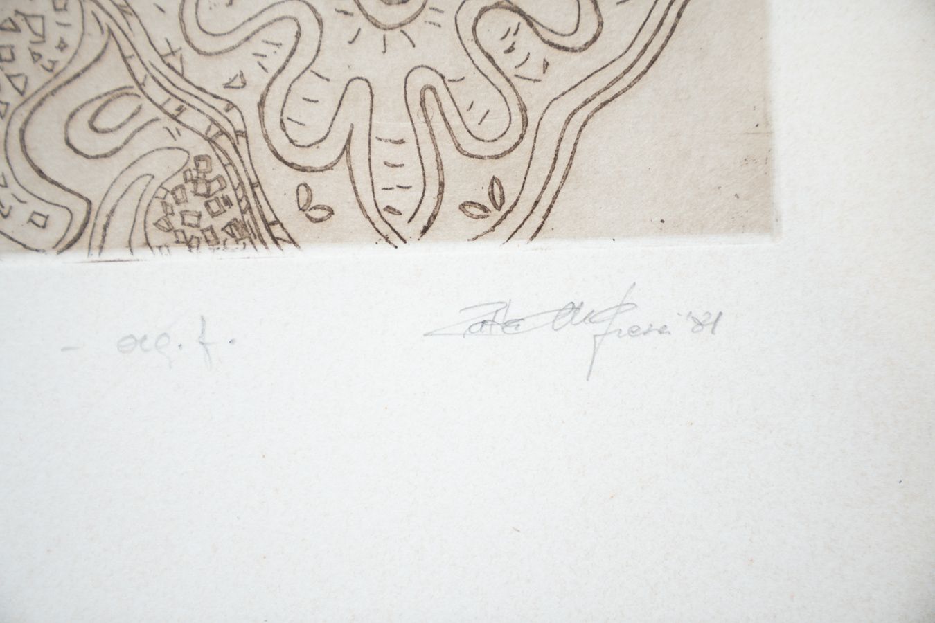 Pair Of Paintings In Original Ink, Signed, 1970 1980 photo vintage
