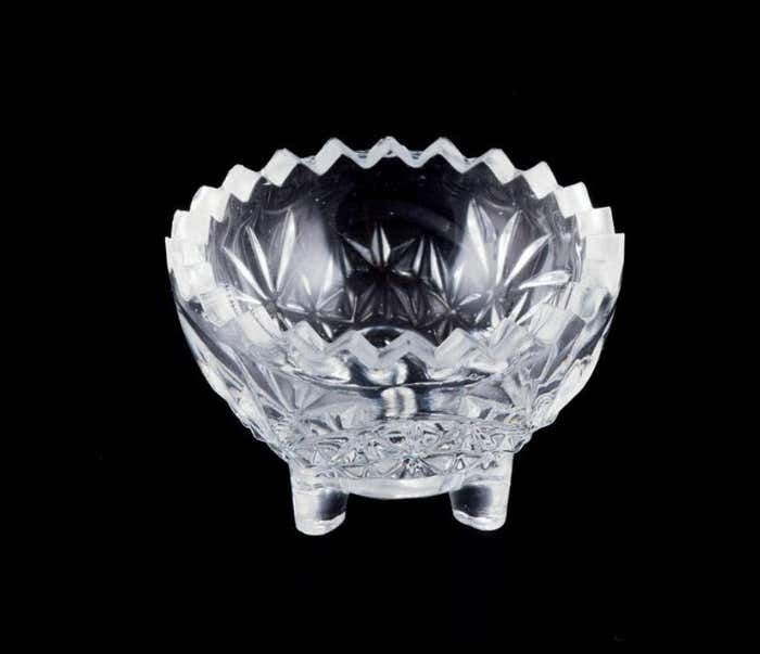 Fåglavik Glasbruk (1874 1980)  Sweden  Five Glass Salt Cellars  Mid 20th C. photo 161.0