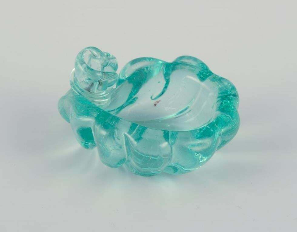 Fåglavik Glasbruk, Sweden. Five Salt Cellars In Green And Yellow Glass. photo furniture