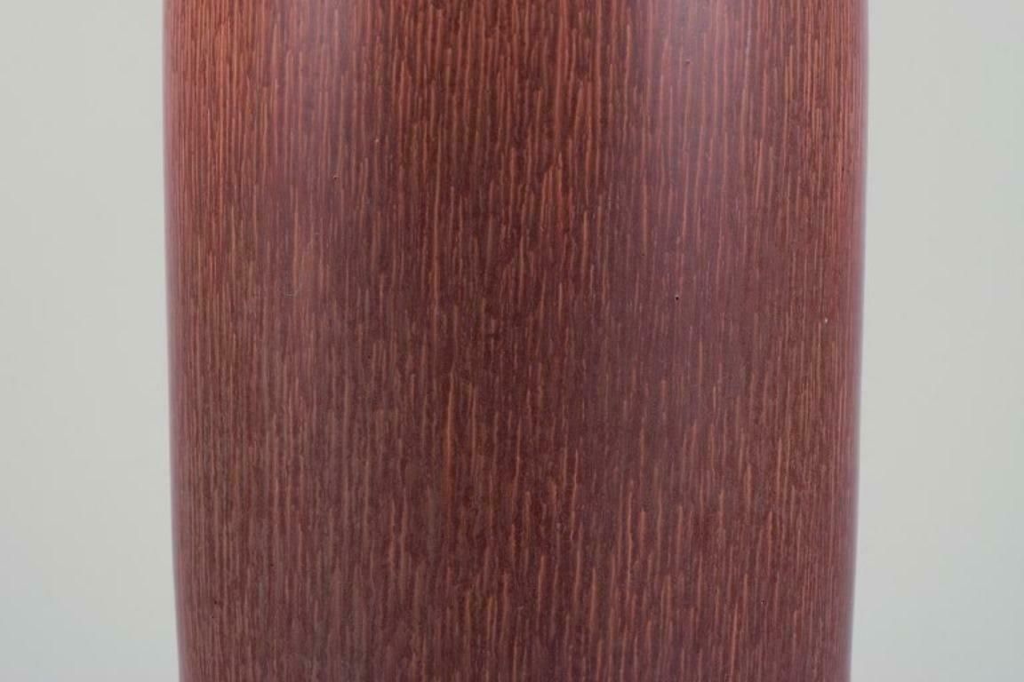 Carl Harry Stålhane For Rörstrand, Sweden. Large Vase In Hare's Fur Glaze. photo Home Decor
