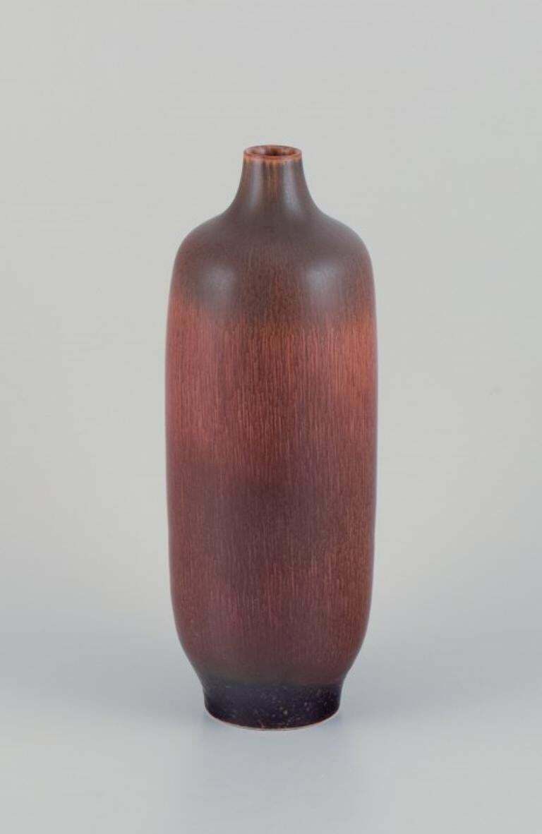 Carl Harry Stålhane For Rörstrand, Sweden. Large Vase In Hare's Fur Glaze. photo buy