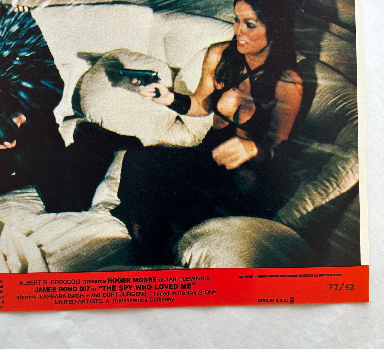 James Bond The Spy Who Loved Me   Original 1977 Lobby Card #5 photo for sale