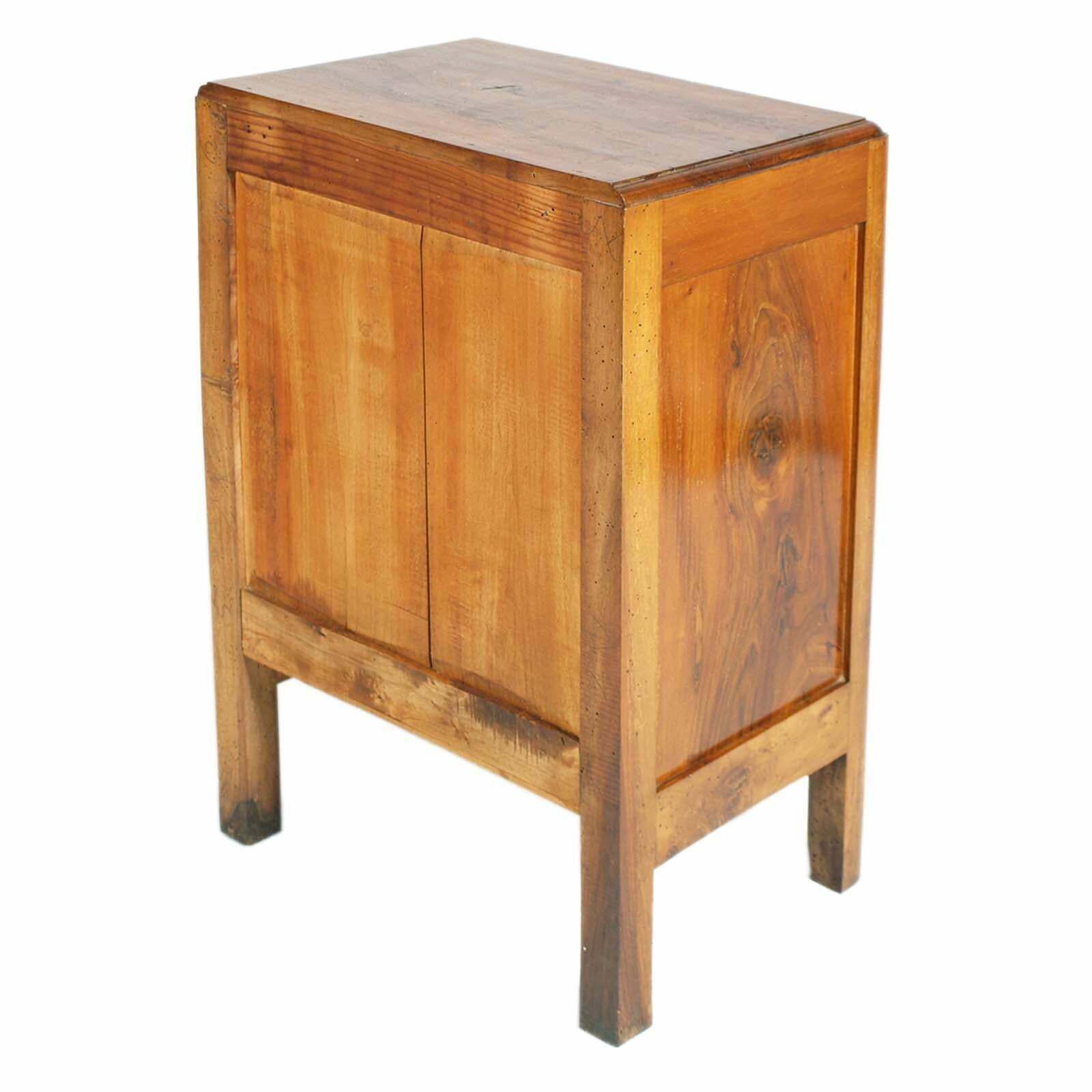 Milan Early 20th Century Art Nouveau Walnut Nightstand By Meroni Fossati Lissone photo vinterior