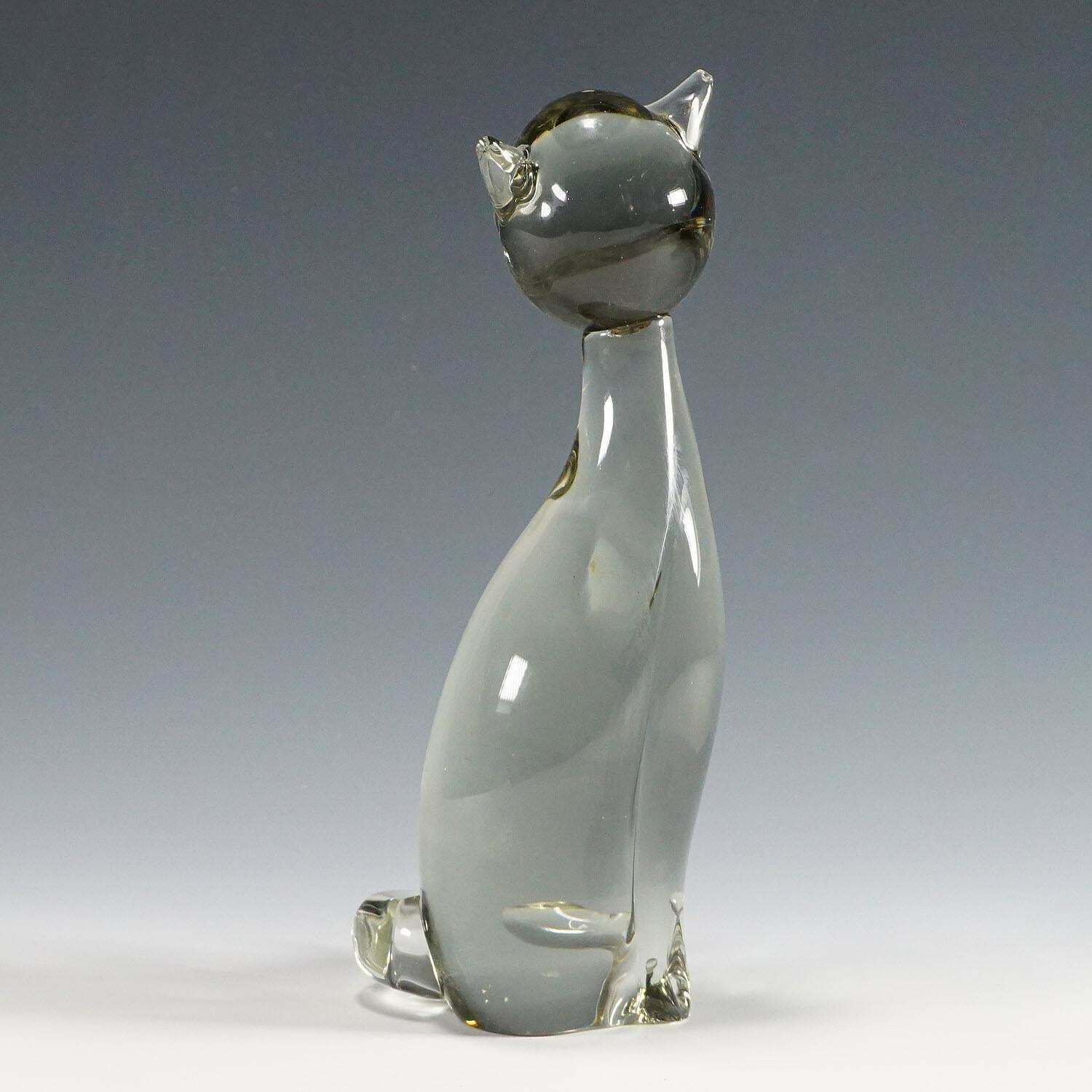 Sculpture Of A Stylized Cat Designed By Livio Seguso Ca. 1970s photo Art