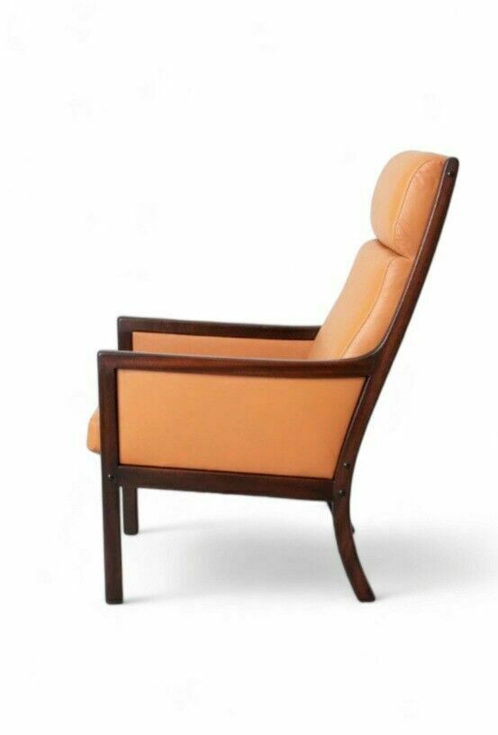 Mid Century Leather Armchair By Ole Wanscher Danish Vintage photo furniture