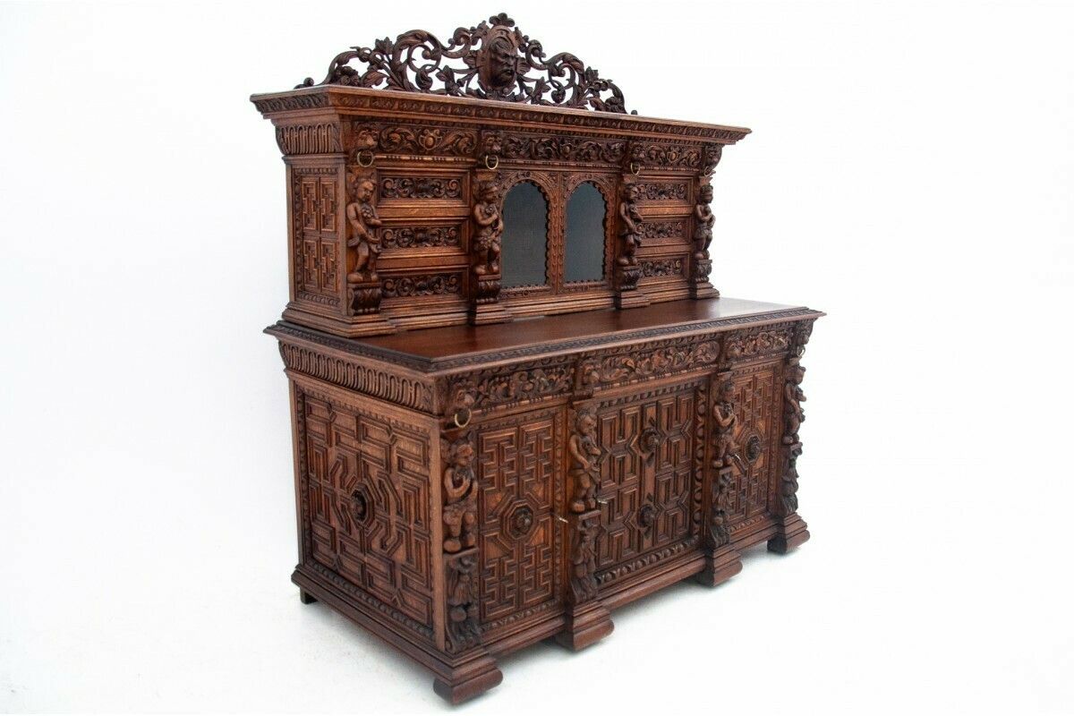 Carved Buffet Chest Of Drawers, France, Circa 1860. After Renovation. photo for sale