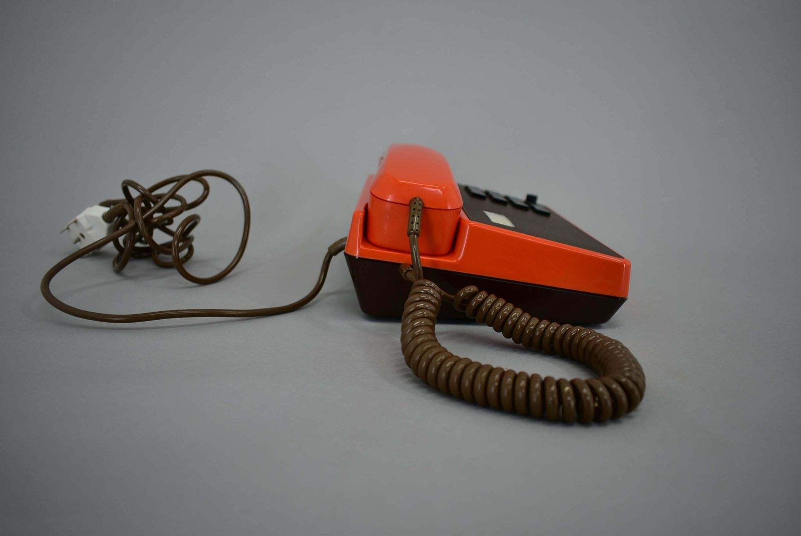 Mid Century Functional Tesla Phone 1985, Czechoslovakia photo vintage