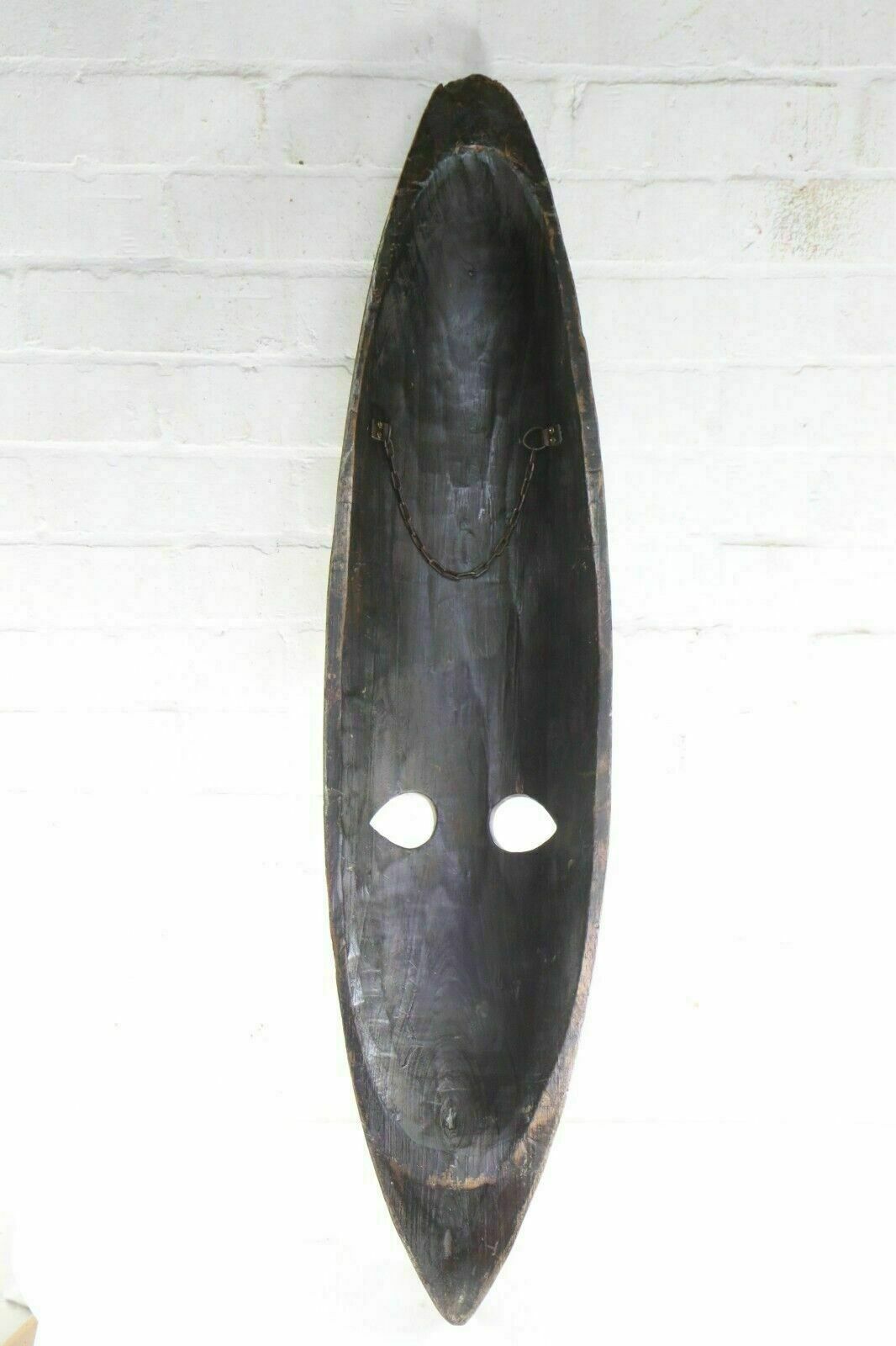 photo furniture Long African Carved Ceremonial Face Mask Vintage Sculpture Hand Carved Zulu