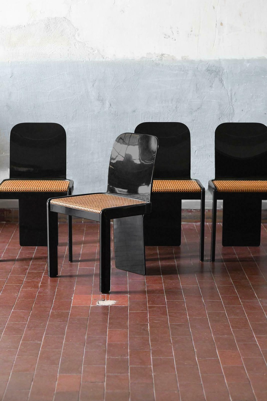 photo furniture Dining Set: Table + 4 Chairs By Pierluigi Molinari For Pozzi Milano, 1960