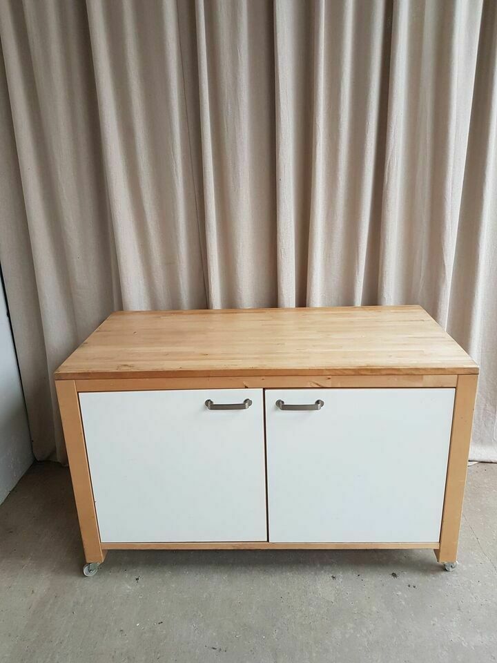 Vtg Mid Century Modernist Style Ikea Varde Sideboard Kitchen Cupboard photo vinterior