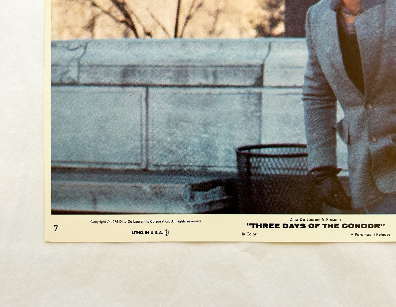 Three Days Of The Condor   Original 1975 Lobby Card #7 photo for sale