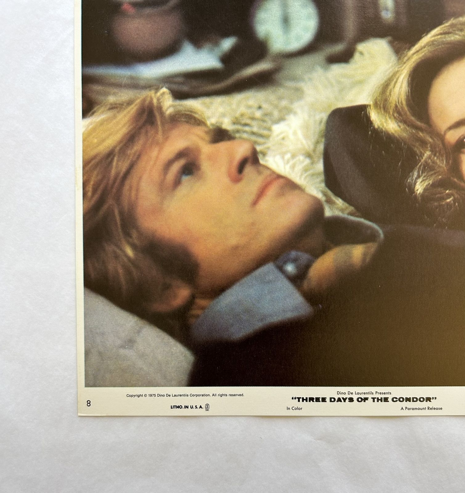 Three Days Of The Condor   Original 1975 Lobby Card #8 photo for sale