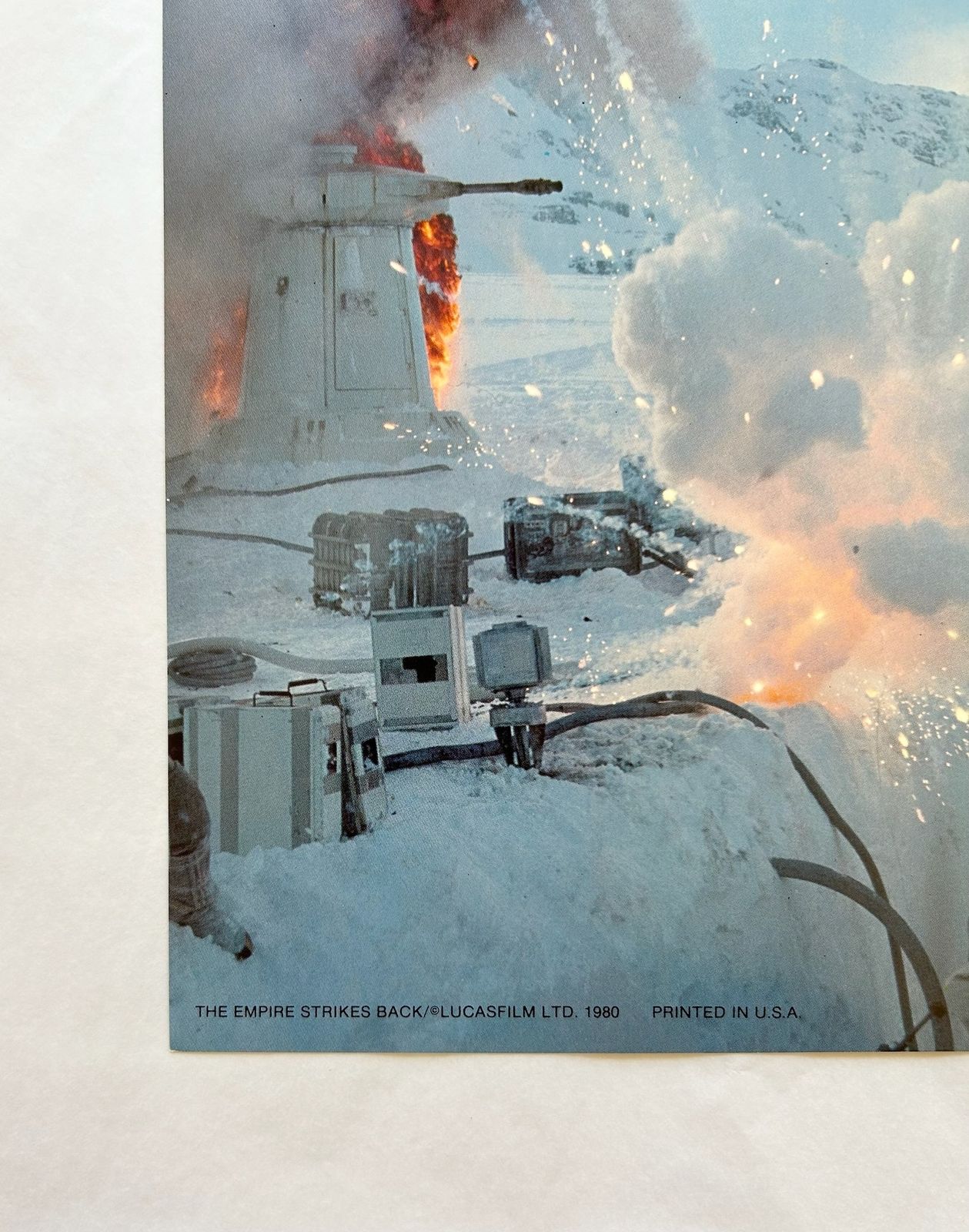 Star Wars: The Empire Strikes Back 1980 Vintage Battle Of Hoth Lobby Card photo for sale