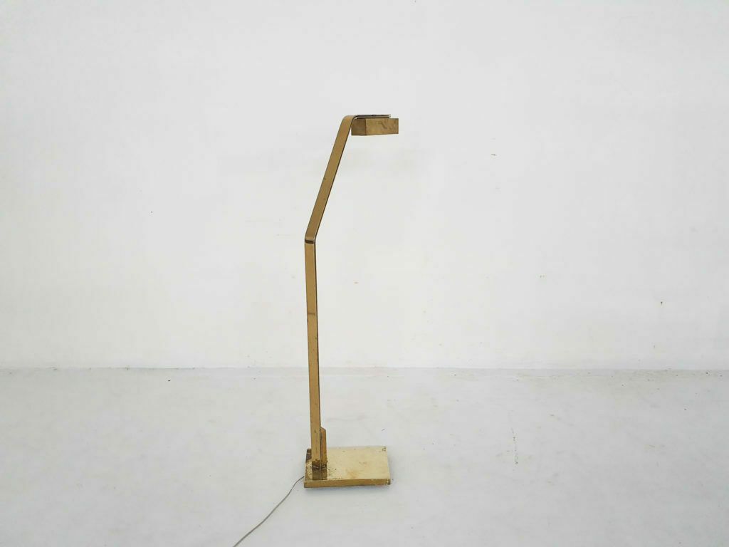 Zwaar Messing Design Vloerlamp Van Casella, U.S.A., Ca. Jaren 1980 photo Verlichting