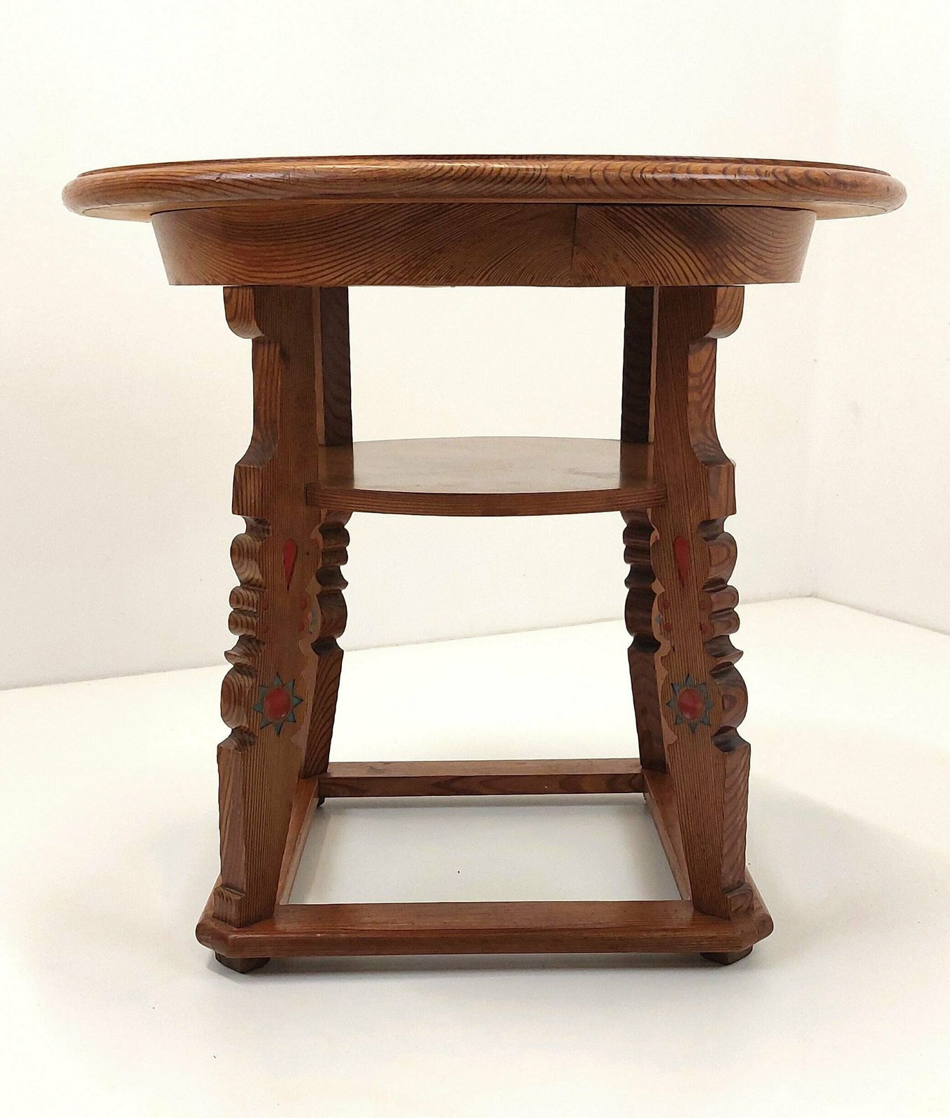 Cottage Table / Rustic Wooden Table / 1960s / Solid Wood Vintage Table / Coffe Table