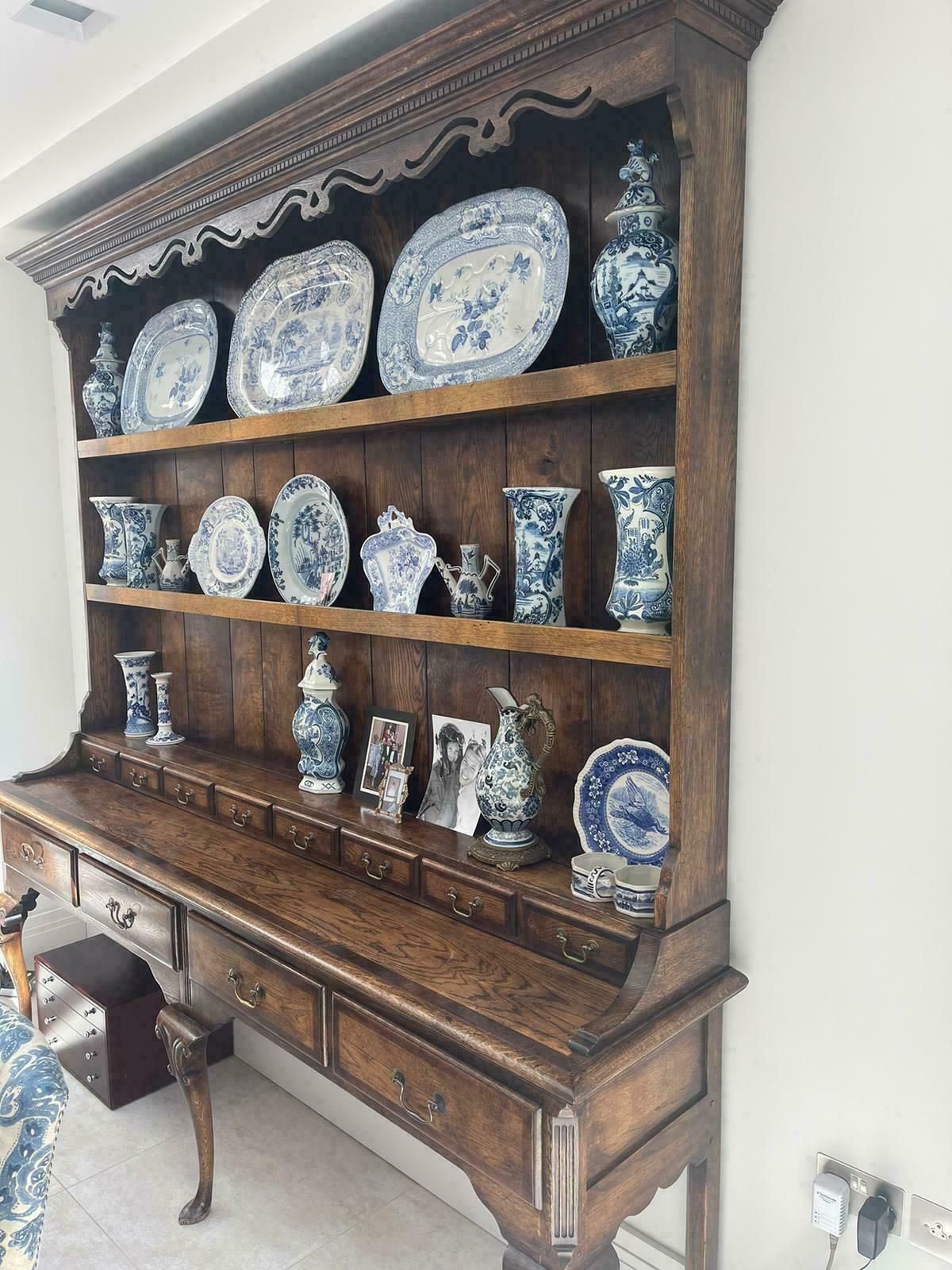 18th Century Antique Oak Kitchen Dresser