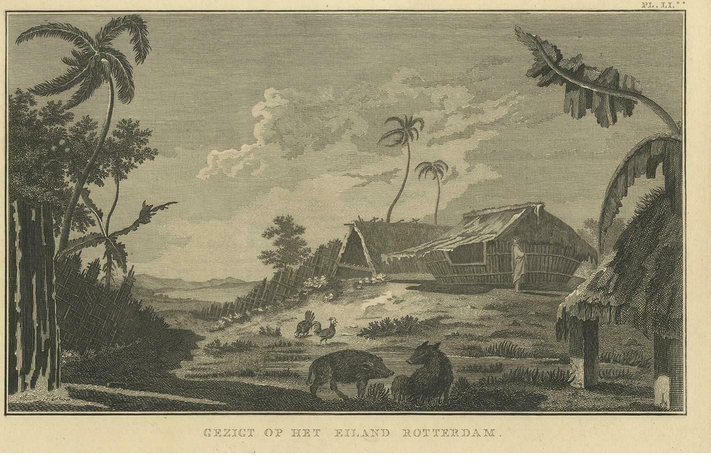 Antique Print Of Rotterdam Island By Klauber, Circa 1810 photo furniture