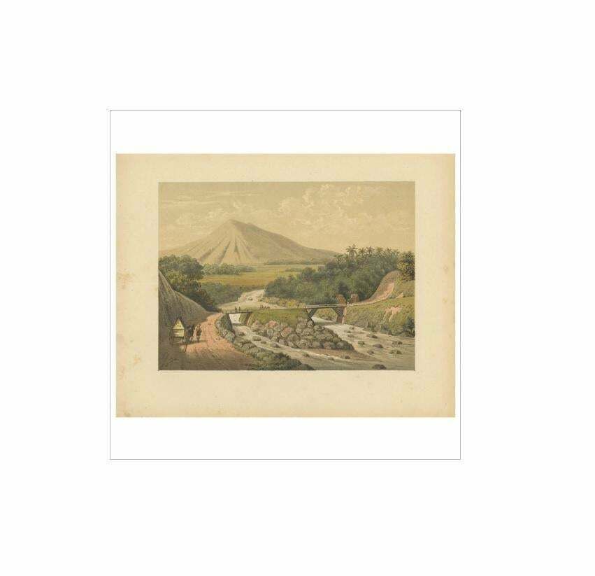 Antique Print Of The Ciliwung River On Java By M.T.H. Perelaer, 1888 photo Art